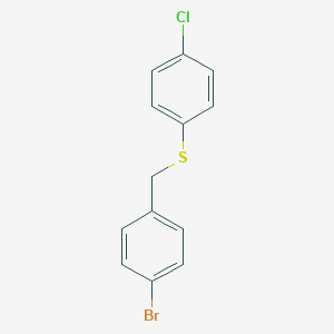 1-Bromo-4-[(4-chlorophenyl)sulfanylmethyl]benzene