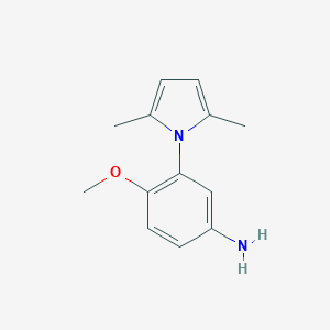 molecular formula C13H16N2O B185749 3-(2,5-Dimethyl-pyrrol-1-yl)-4-methoxy-phenylamine CAS No. 313701-97-2