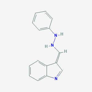 B185776 1-[(E)-indol-3-ylidenemethyl]-2-phenylhydrazine CAS No. 16578-92-0