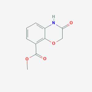 molecular formula C10H9NO4 B185790 methyl 3-oxo-3,4-dihydro-2H-1,4-benzoxazine-8-carboxylate CAS No. 149396-34-9