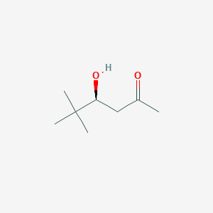 molecular formula C8H16O2 B185802 2-Hexanone, 4-hydroxy-5,5-dimethyl-, (4S)- CAS No. 197454-20-9