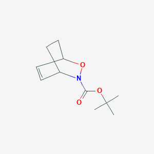 molecular formula C11H17NO3 B185813 Tert-butyl 2-oxa-3-azabicyclo[2.2.2]oct-5-ene-3-carboxylate CAS No. 110590-29-9