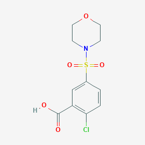 molecular formula C11H12ClNO5S B185825 2-Chloro-5-(morpholine-4-sulfonyl)-benzoic acid CAS No. 109029-96-1