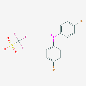 molecular formula C13H8Br2F3IO3S B185830 Bis(4-bromophenyl)iodonium trifluoromethanesulfonate CAS No. 139139-81-4
