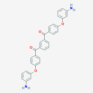 molecular formula C32H24N2O4 B185832 1,3-Bis[4-(3-aminophenoxy)benzoyl]benzene CAS No. 110471-15-3