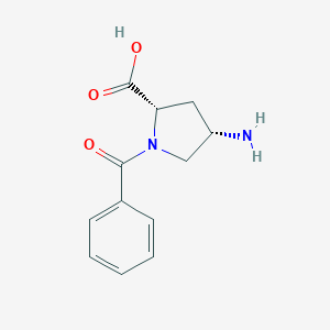 molecular formula C12H14N2O3 B185842 (2S,4S)-4-Amino-1-benzoylpyrrolidine-2-carboxylic acid CAS No. 176439-44-4