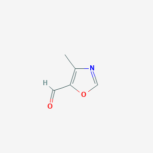 molecular formula C5H5NO2 B185845 4-Methyl-1,3-oxazole-5-carbaldehyde CAS No. 159015-06-2