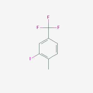 molecular formula C8H6F3I B185855 2-Iodo-1-methyl-4-(trifluoromethyl)benzene CAS No. 13055-62-4