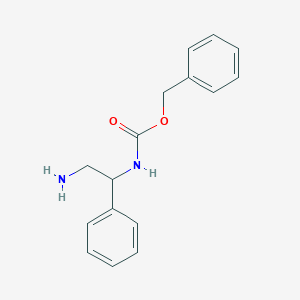 molecular formula C16H18N2O2 B185856 Benzyl N-(2-amino-1-phenylethyl)carbamate CAS No. 142854-51-1