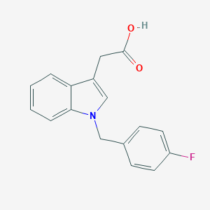 molecular formula C17H14FNO2 B185861 2-[1-(4-fluorobenzyl)-1H-indol-3-yl]acetic acid CAS No. 176204-51-6