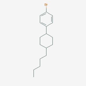 molecular formula C17H25Br B185862 1-Bromo-4-(trans-4-pentylcyclohexyl)benzene CAS No. 153873-83-7