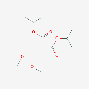 molecular formula C14H24O6 B185871 Diisopropyl 3,3-dimethoxycyclobutane-1,1-dicarboxylate CAS No. 115118-68-8