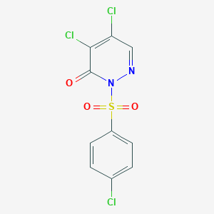 3(2H)-Pyridazinone, 4,5-dichloro-2-((4-chlorophenyl)sulfonyl)-