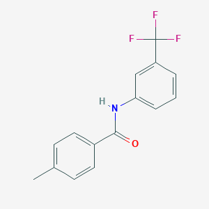 molecular formula C15H12F3NO B185889 4-methyl-N-[3-(trifluoromethyl)phenyl]benzamide CAS No. 144918-48-9