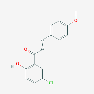 molecular formula C16H13ClO3 B185891 1-(5-CHLORO-2-HYDROXYPHENYL)-3-(4-METHOXYPHENYL)PROP-2-EN-1-ONE CAS No. 1226-09-1