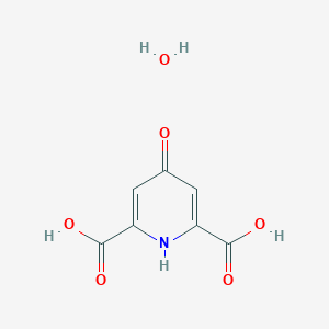molecular formula C7H7NO6 B185893 4-Oxo-1,4-dihydropyridine-2,6-dicarboxylic acid hydrate CAS No. 199926-39-1