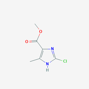 B185894 Methyl 2-chloro-4-methyl-1H-imidazole-5-carboxylate CAS No. 128095-75-0