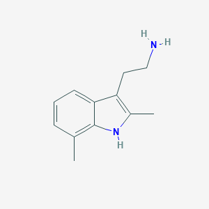 molecular formula C12H16N2 B185901 2-(2,7-Dimethyl-1H-indol-3-yl)ethanamine CAS No. 17725-95-0