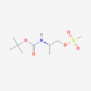 molecular formula C9H19NO5S B185912 [(2S)-2-[(2-methylpropan-2-yl)oxycarbonylamino]propyl] methanesulfonate CAS No. 126301-16-4
