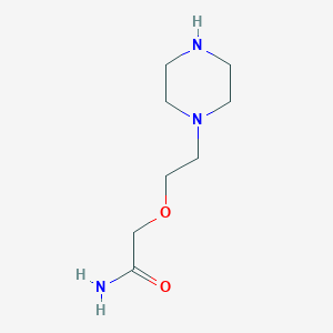 B185935 2-(2-Piperazin-1-ylethoxy)acetamide CAS No. 197968-56-2