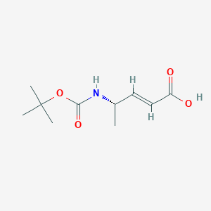 molecular formula C10H17NO4 B185937 (2E,4S)-4-[[(1,1-Dimethylethoxy)carbonyl]amino]-2-pentenoic acid CAS No. 142723-69-1