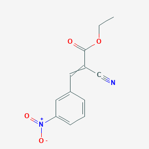 molecular formula C12H10N2O4 B185940 2-Propenoic acid, 2-cyano-3-(3-nitrophenyl)-, ethyl ester CAS No. 18925-00-3