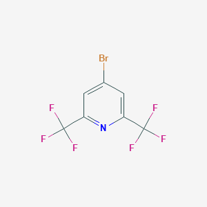 molecular formula C7H2BrF6N B185941 4-溴-2,6-双(三氟甲基)吡啶 CAS No. 134914-92-4