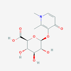 molecular formula C13H17NO8 B185942 Deferiprone 3-O-beta-D-Glucuronide CAS No. 141675-48-1
