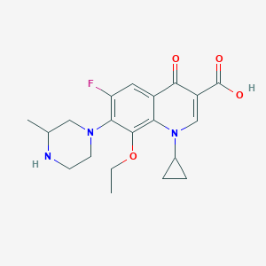 molecular formula C20H24FN3O4 B185943 1-Cyclopropyl-8-ethoxy-6-fluoro-7-(3-methylpiperazin-1-yl)-4-oxo-1,4-dihydroquinoline-3-carboxylic acid CAS No. 182868-72-0