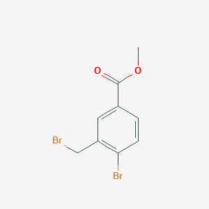 molecular formula C9H8Br2O2 B185944 Methyl 4-bromo-3-(bromomethyl)benzoate CAS No. 142031-67-2