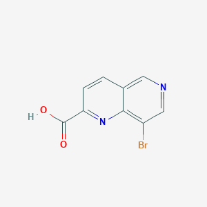 B185948 8-bromo-1,6-naphthyridine-2-carboxylic Acid CAS No. 197507-55-4