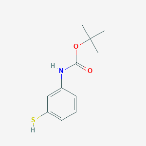 molecular formula C11H15NO2S B185950 (3-Mercapto-phenyl)-carbamic acid tert-butyl ester CAS No. 195622-56-1