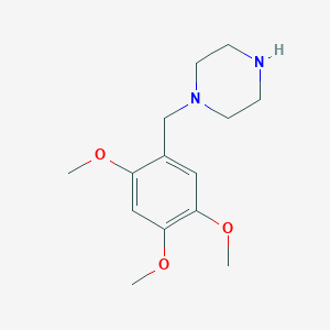 molecular formula C14H22N2O3 B185959 1-(2,4,5-Trimethoxy-benzyl)-piperazine CAS No. 356083-64-2