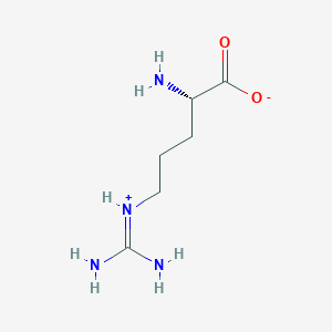 molecular formula C6H14N4O2 B018596 Protonated arginine CAS No. 104352-01-4