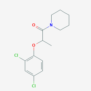molecular formula C14H17Cl2NO2 B185961 2-(2,4-二氯苯氧基)-1-(1-哌啶基)-1-丙酮 CAS No. 101991-76-8