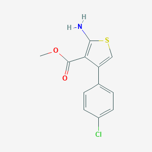 molecular formula C12H10ClNO2S B185967 Methyl 2-amino-4-(4-chlorophenyl)thiophene-3-carboxylate CAS No. 350997-10-3