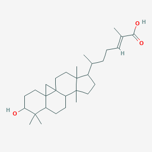 molecular formula C30H48O3 B185971 (E)-6-(6-hydroxy-7,7,12,16-tetramethyl-15-pentacyclo[9.7.0.01,3.03,8.012,16]octadecanyl)-2-methylhept-2-enoic acid CAS No. 13878-92-7