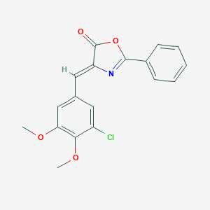 (4Z)-4-[(3-chloro-4,5-dimethoxyphenyl)methylidene]-2-phenyl-1,3-oxazol-5-one