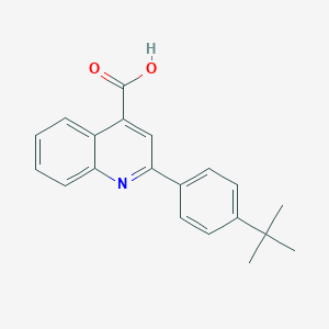 molecular formula C20H19NO2 B185974 2-(4-Tert-butylphenyl)quinoline-4-carboxylic acid CAS No. 181048-48-6