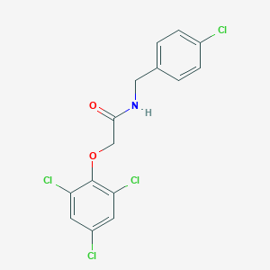 molecular formula C15H11Cl4NO2 B185975 N-[(4-chlorophenyl)methyl]-2-(2,4,6-trichlorophenoxy)acetamide CAS No. 24727-40-0