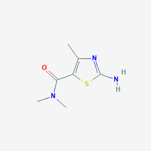 molecular formula C7H11N3OS B185977 2-amino-N,N,4-trimethyl-1,3-thiazole-5-carboxamide CAS No. 21709-40-0
