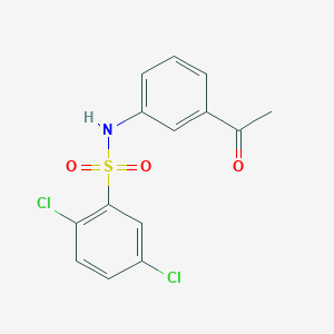 molecular formula C14H11Cl2NO3S B185991 N-(3-acetylphenyl)-2,5-dichlorobenzenesulfonamide CAS No. 6110-72-1