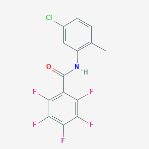 molecular formula C14H7ClF5NO B185998 N-(5-chloro-2-methylphenyl)-2,3,4,5,6-pentafluorobenzamide CAS No. 6102-03-0