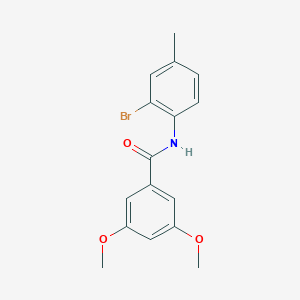 molecular formula C16H16BrNO3 B185999 N-(2-bromo-4-methylphenyl)-3,5-dimethoxybenzamide CAS No. 352688-91-6