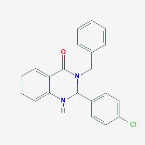 3-benzyl-2-(4-chlorophenyl)-2,3-dihydroquinazolin-4(1H)-one
