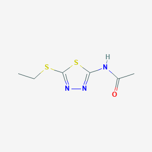 molecular formula C6H9N3OS2 B186018 N-(5-ethylsulfanyl-1,3,4-thiadiazol-2-yl)acetamide CAS No. 84460-95-7