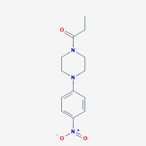 molecular formula C13H17N3O3 B186020 1-[4-(4-Nitrophenyl)piperazin-1-yl]propan-1-one CAS No. 6212-10-8