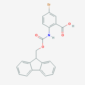 molecular formula C22H16BrNO4 B186021 2-((((9H-Fluoren-9-yl)methoxy)carbonyl)amino)-5-bromobenzoic acid CAS No. 183871-04-7