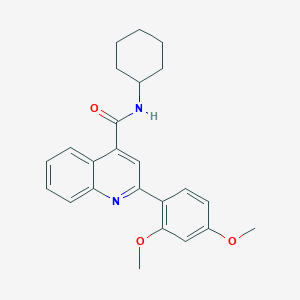 N-cyclohexyl-2-(2,4-dimethoxyphenyl)quinoline-4-carboxamide