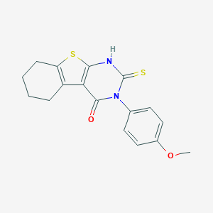 3-(4-methoxyphenyl)-2-sulfanyl-5,6,7,8-tetrahydro[1]benzothieno[2,3-d]pyrimidin-4(3H)-one
